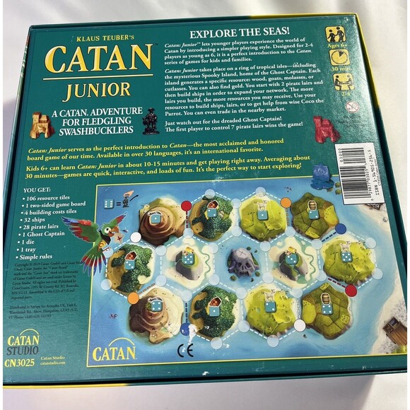 Klaus Teuber's Catan Junior 2nd Edition Board Game Family Kids Settlers Complete - Picture 6 of 16